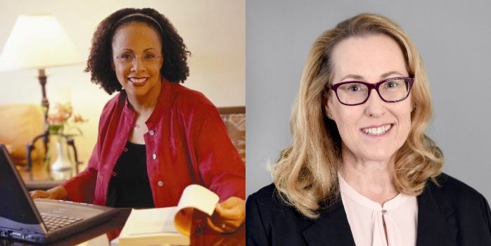 collage of headshots of ASU Professor Jewell Parker Rhodes and ASU Senior Lecturer Erinanne Saffell.