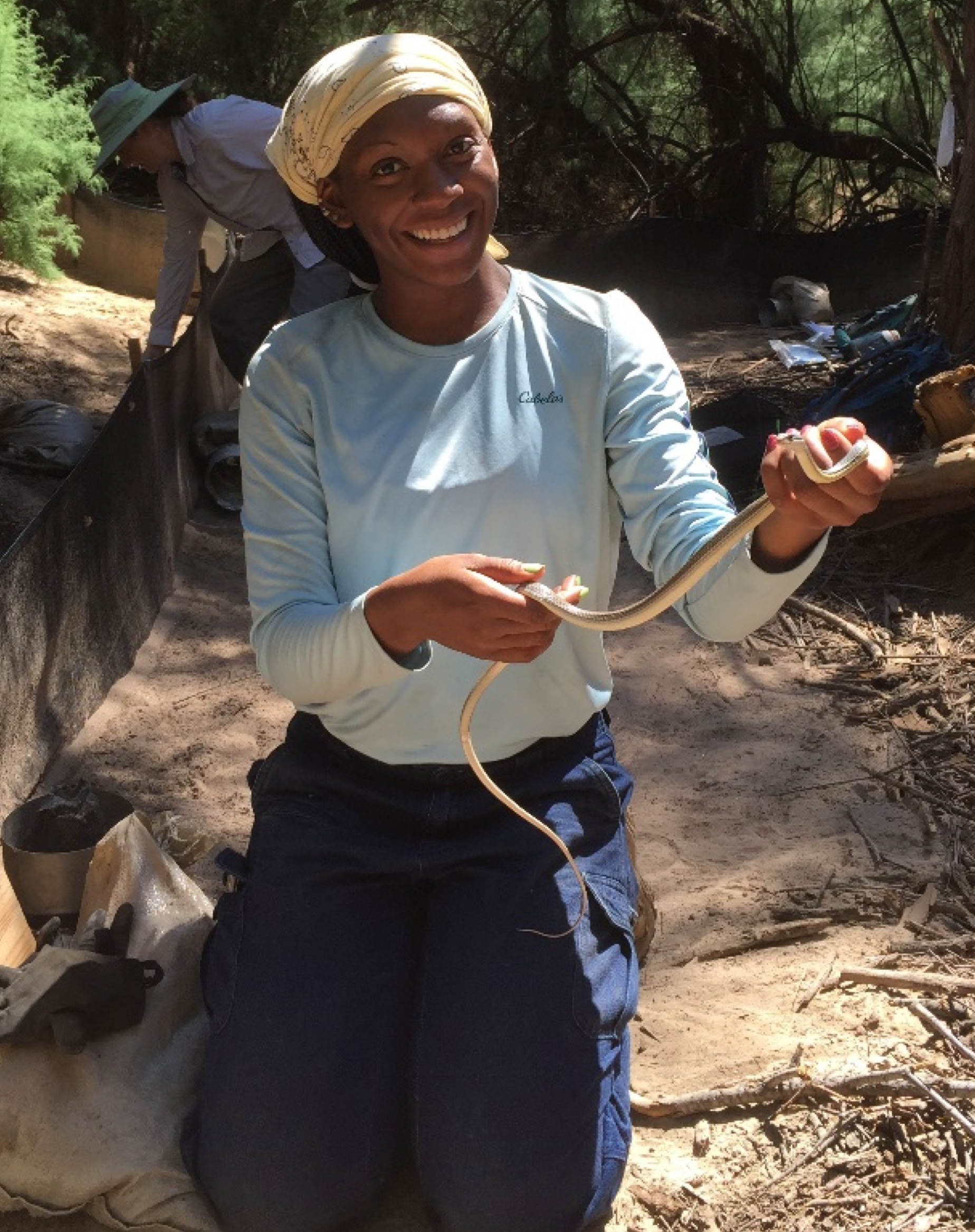 Lauren Nicole Jackson interned doing research at San Pedro River Preserve