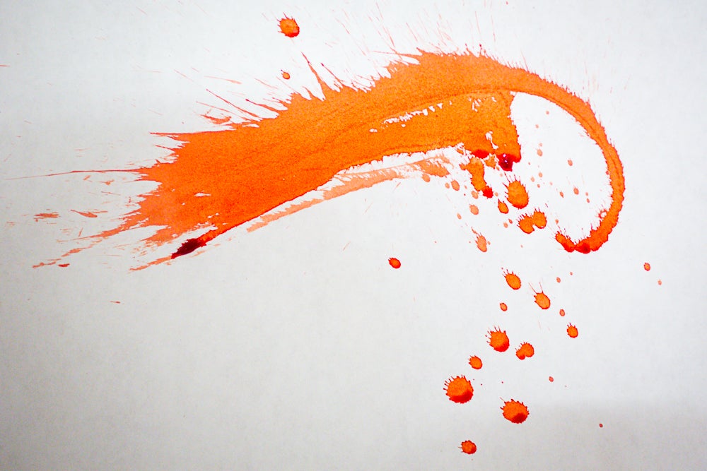 orange splatter