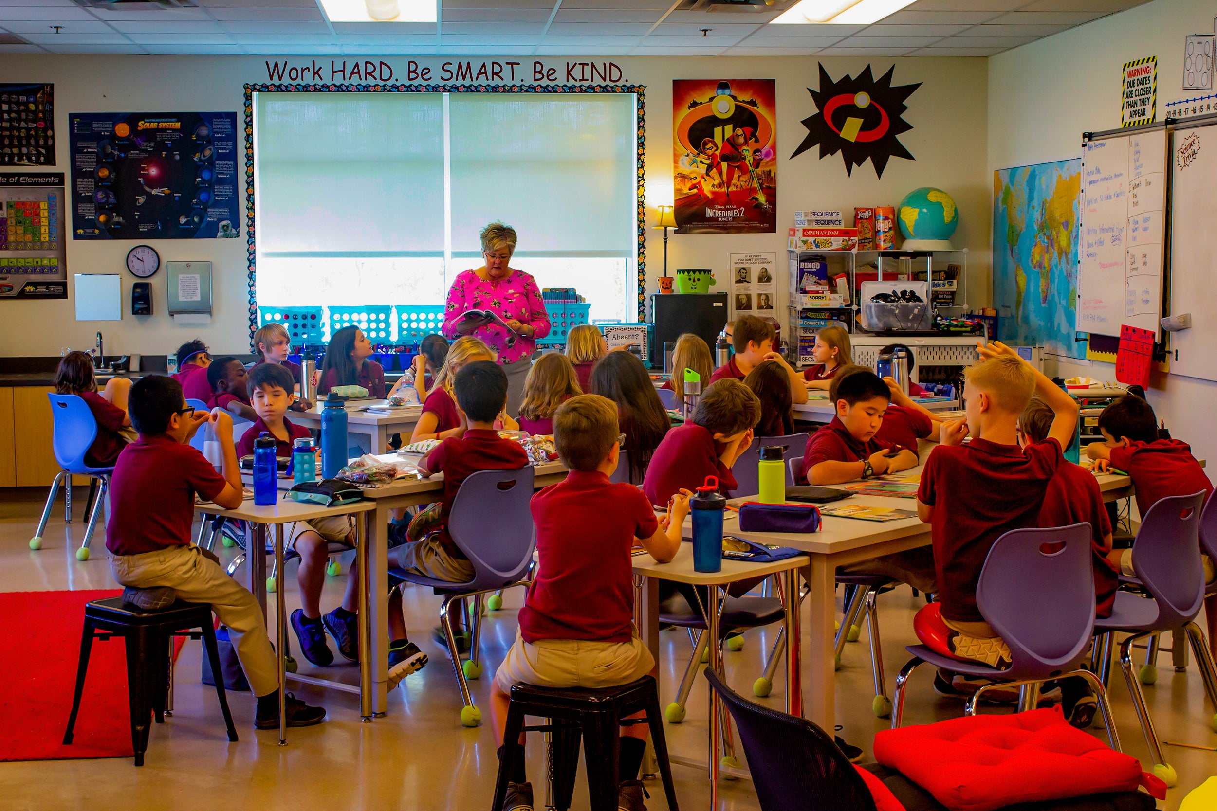 Students in classroom at ASU Poly Prep STEM Academy