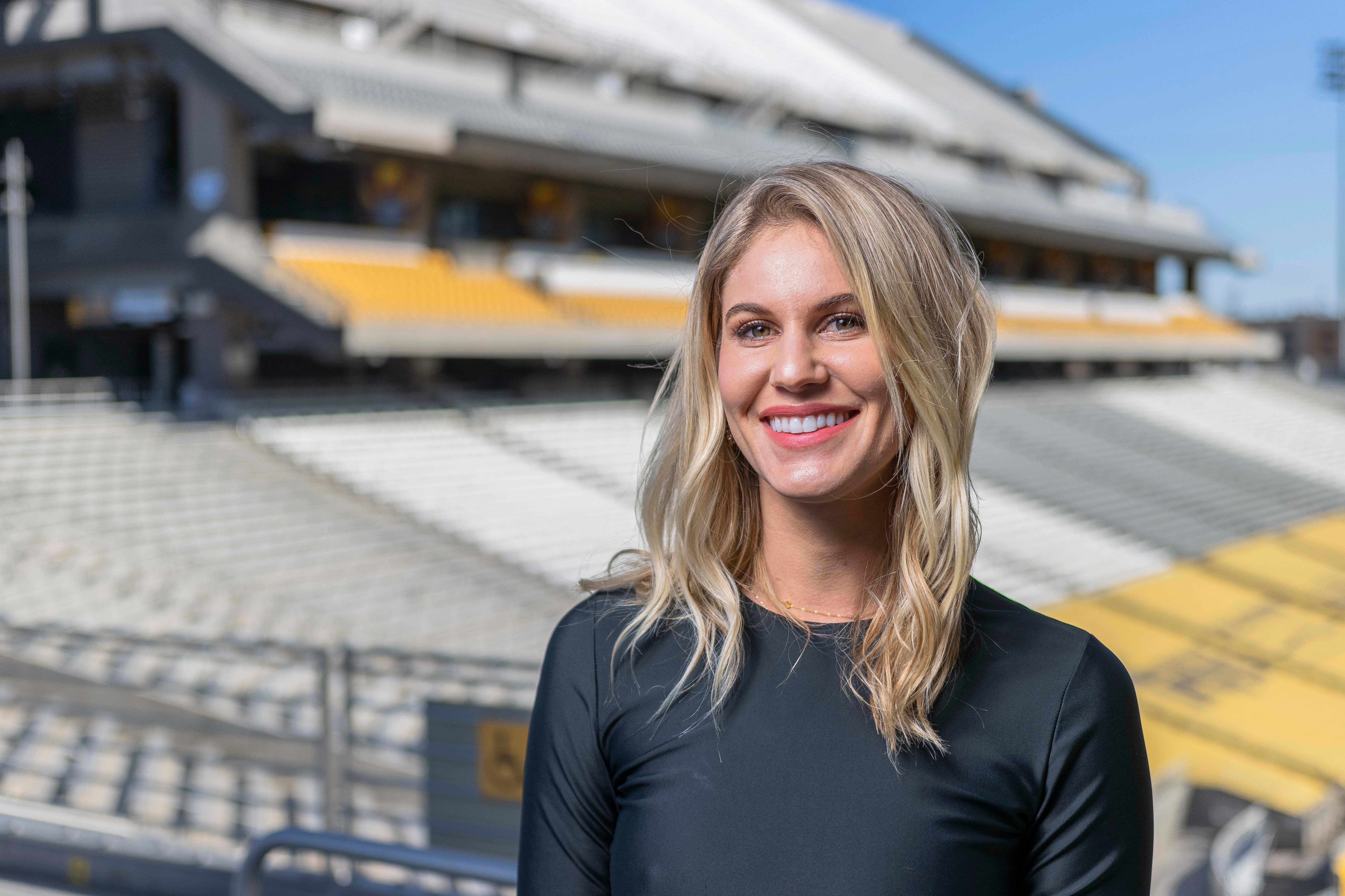 Instructor  pictured overlooking Sun Devil Stadium