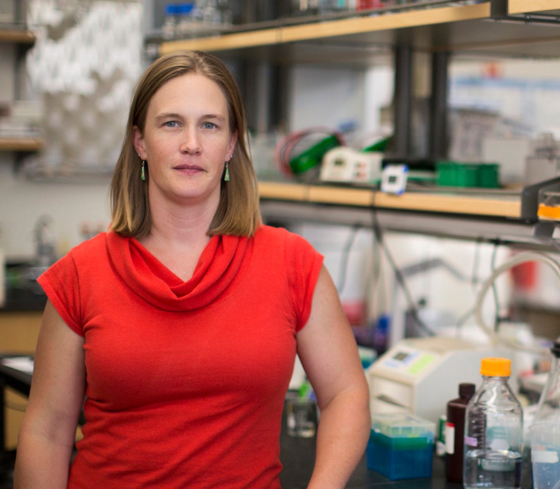 portrait of woman in lab