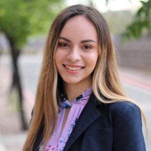 Young lady in a blazer