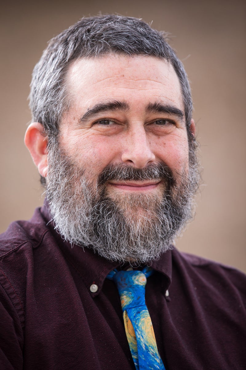 Man in beard smiling