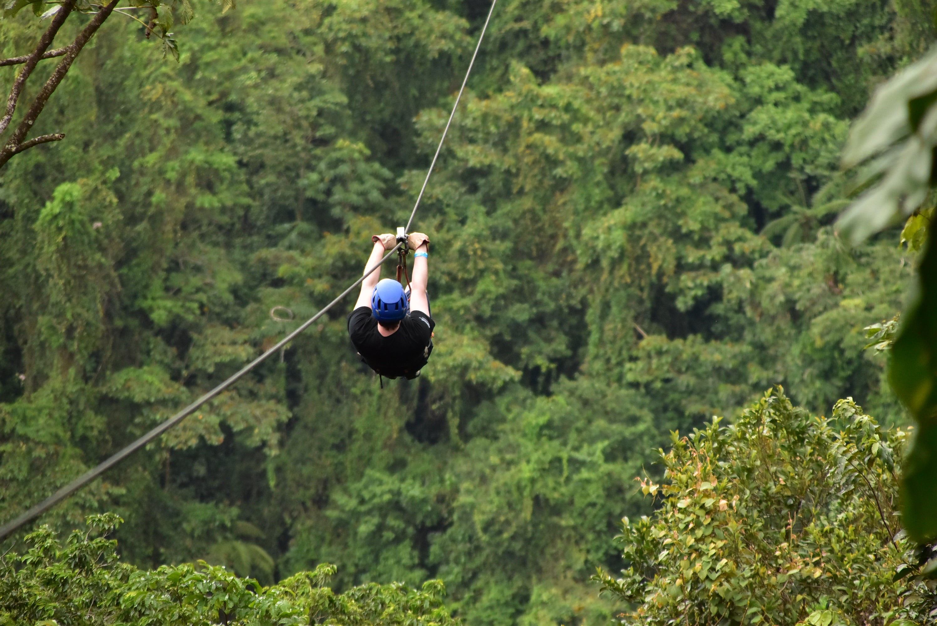 Kohtz zip-lining in Costa Rica