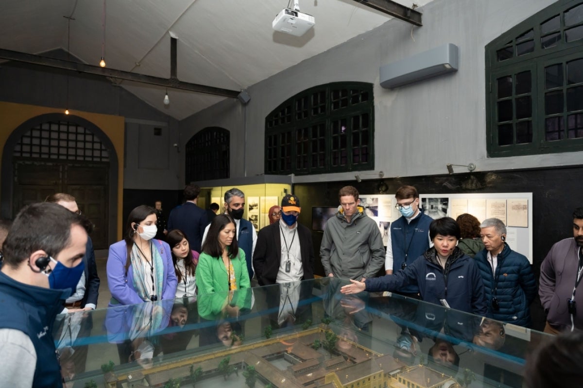 MGLs tour Hoa Lo Prison in Hanoi.