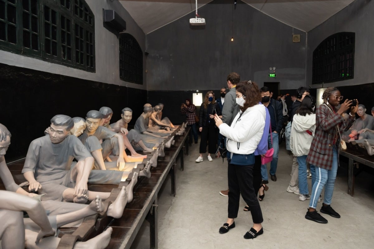 MGLs tour Hoa Lo Prison in Hanoi.