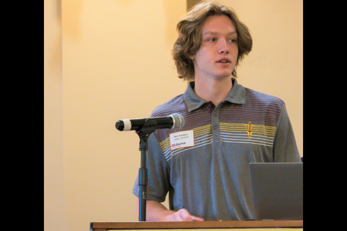 Samuel Arenson, one of three Alissa Serignese Legacy Scholarship recipients