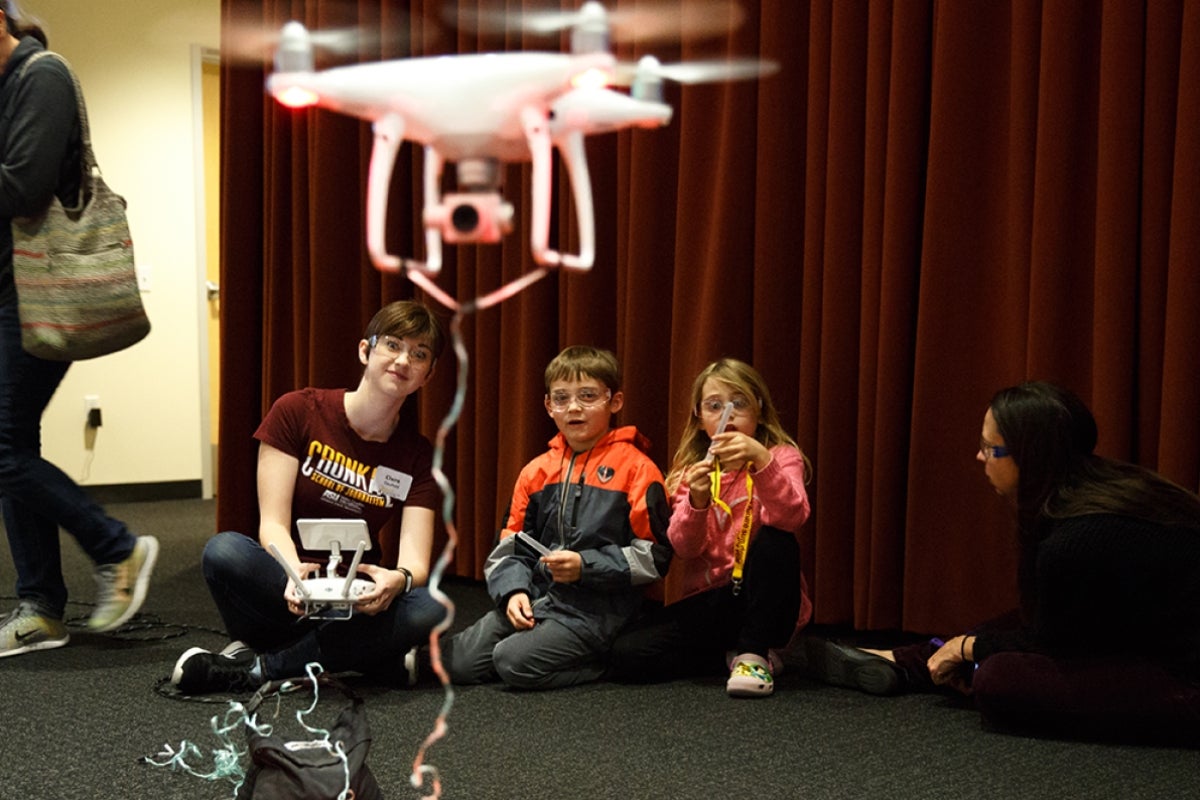 ASU Night of the Open Door Flying a drone