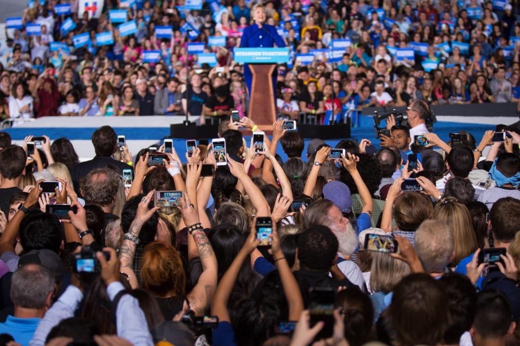 Everyone wants a picture of Hillary