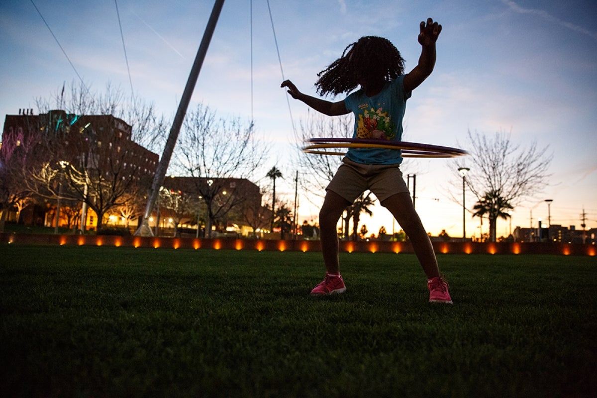 ASU Night of the Open Door Hula Hooping into the evening