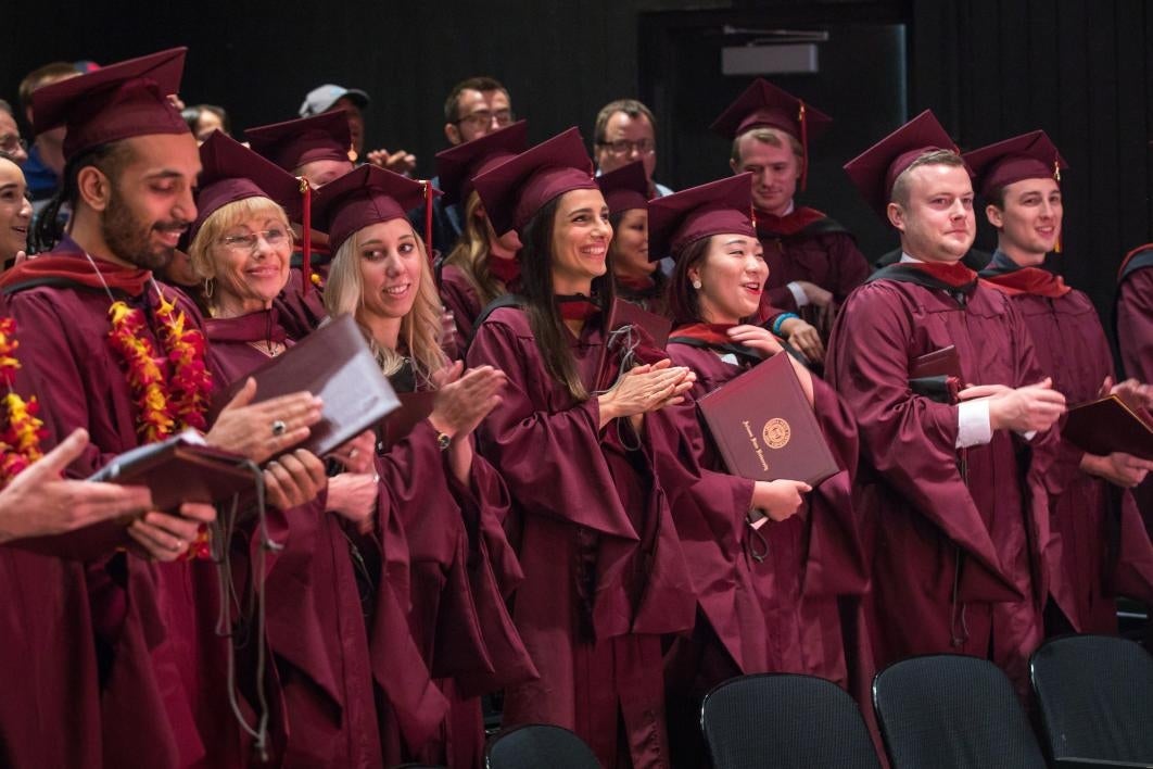 group of graduates at convocation