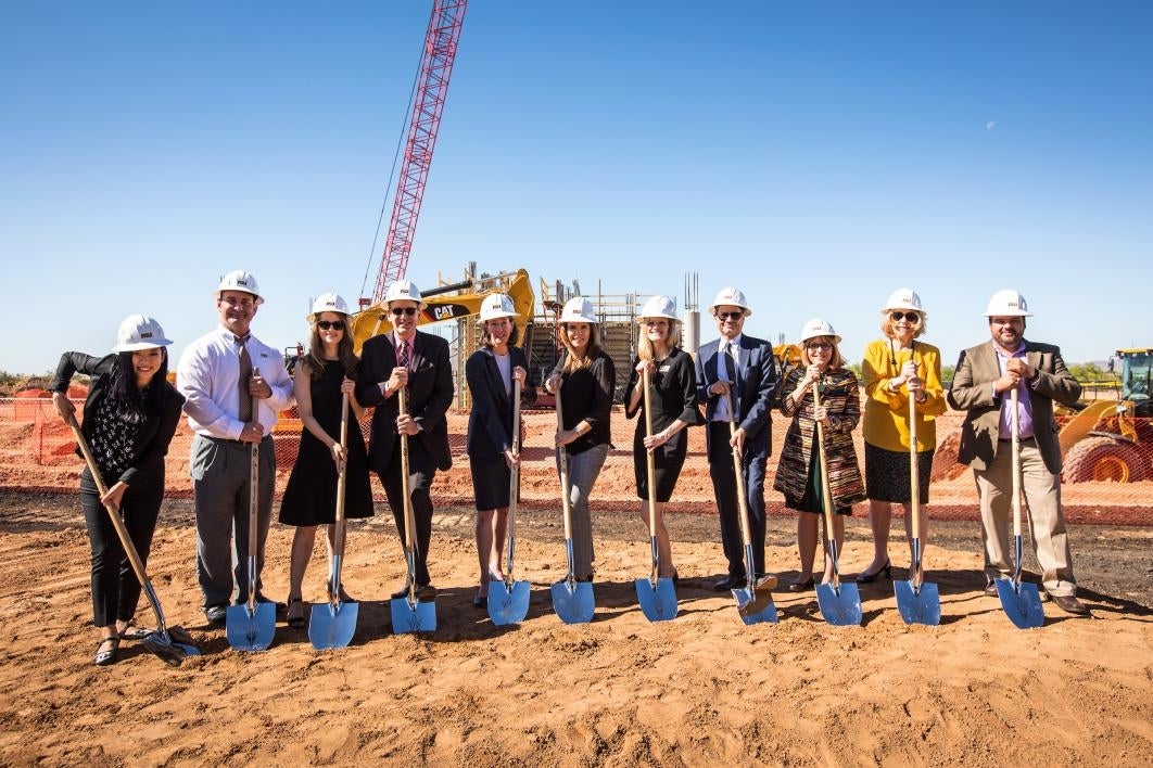 asu members at the groundbreaking