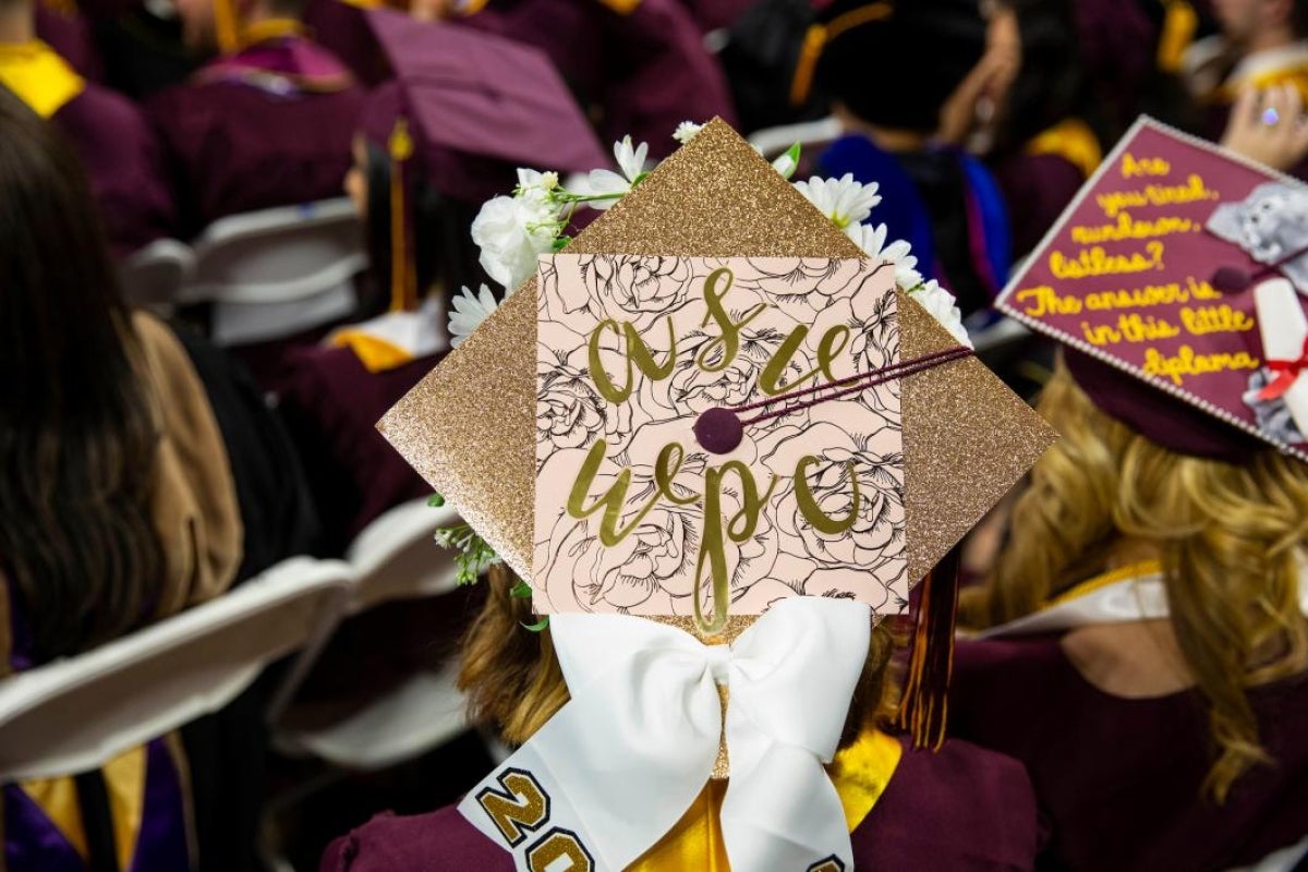 decorated mortarboard