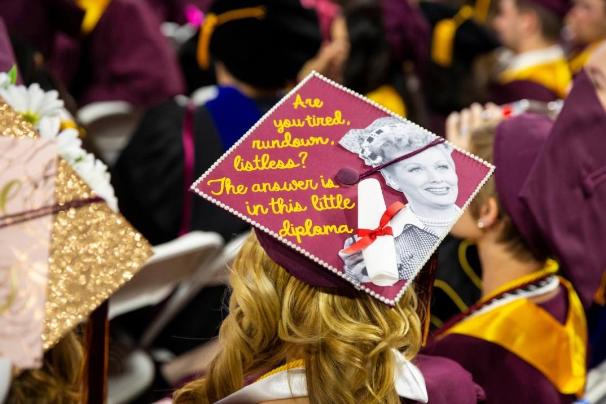 decorated mortarboard