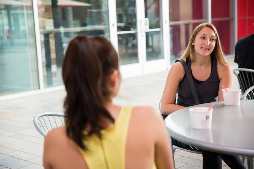 Women sitting at a table.