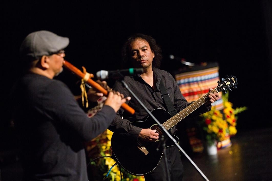 people playing music at convocation