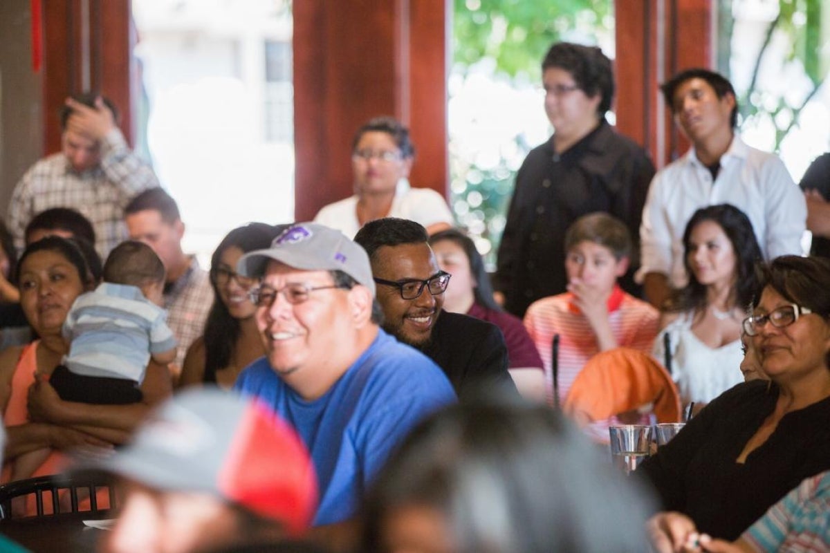 Carnell Chosa at an event in Santa Fe