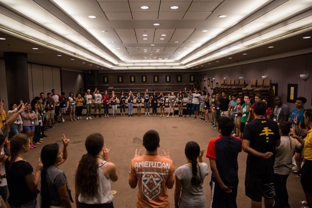 Campers at the Cesar Chavez Leadership Institute