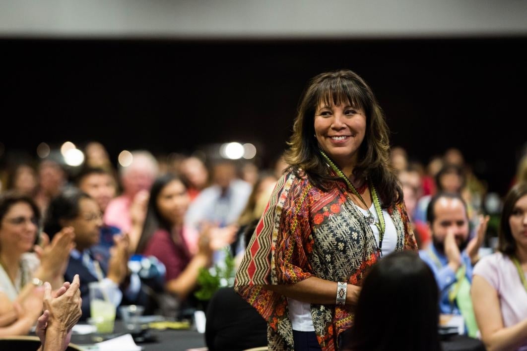 Karen Francis-Begay is recognized at the NASAI conference