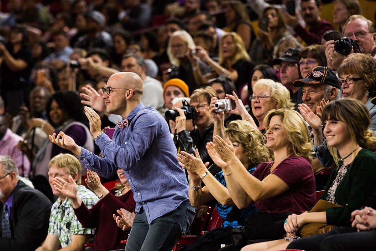 Families cheer the grads