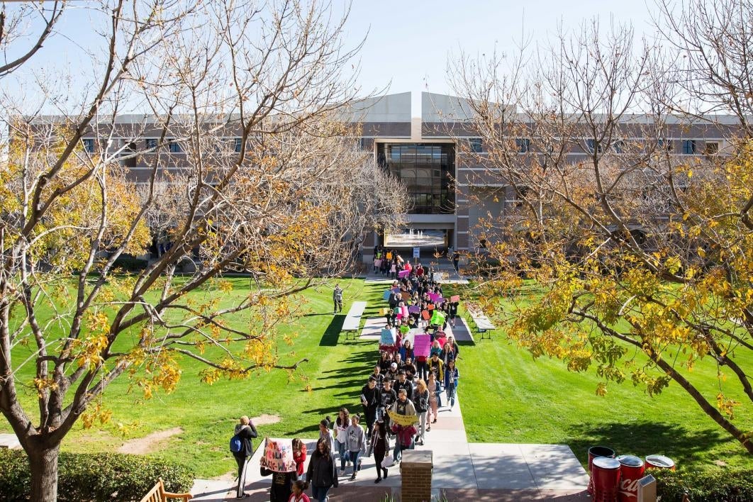 March on ASU West campus