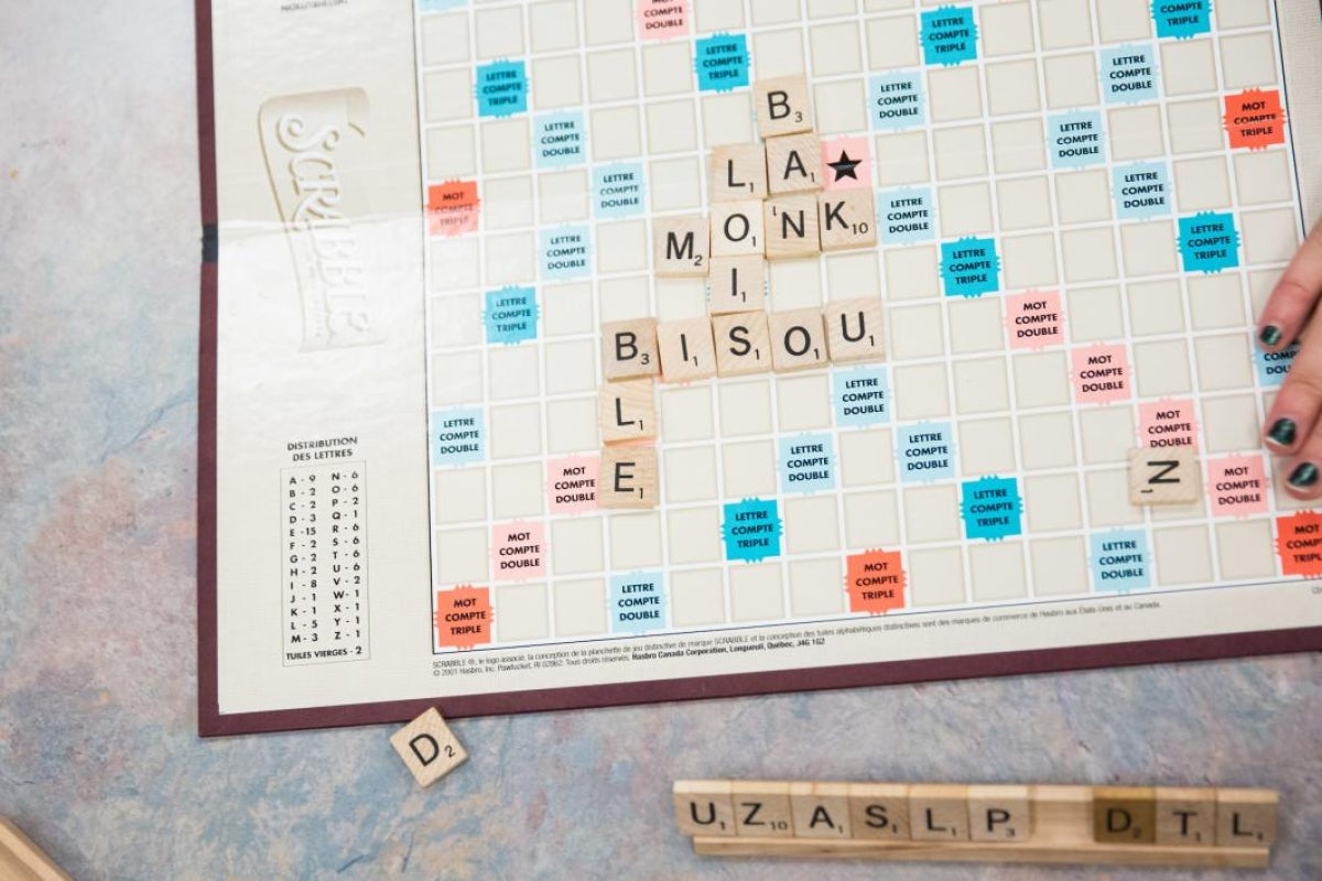 Scrabble board