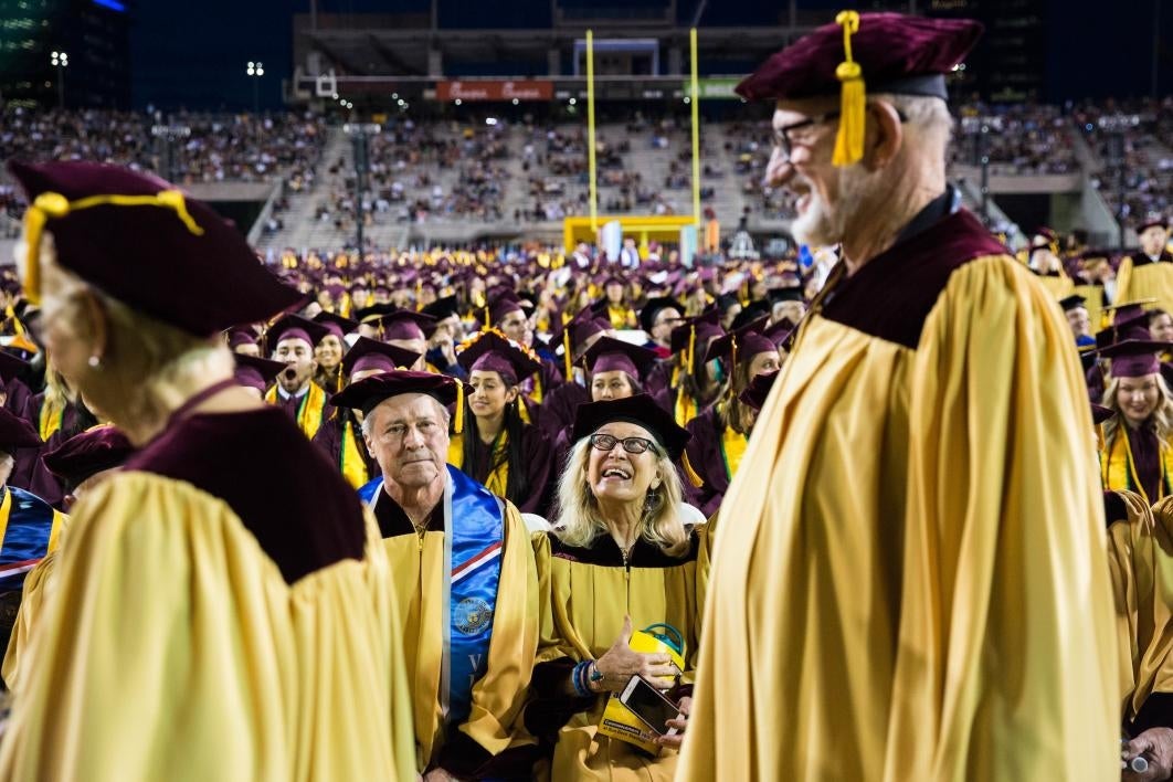 Golden Grads at commencement