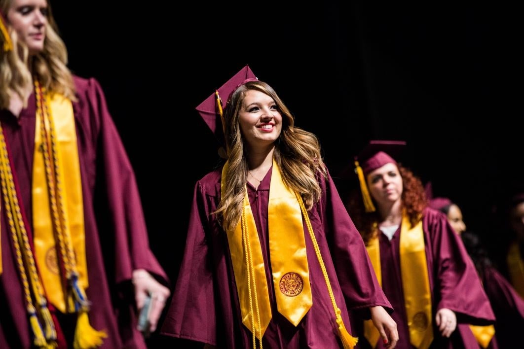 graduate crossing stage