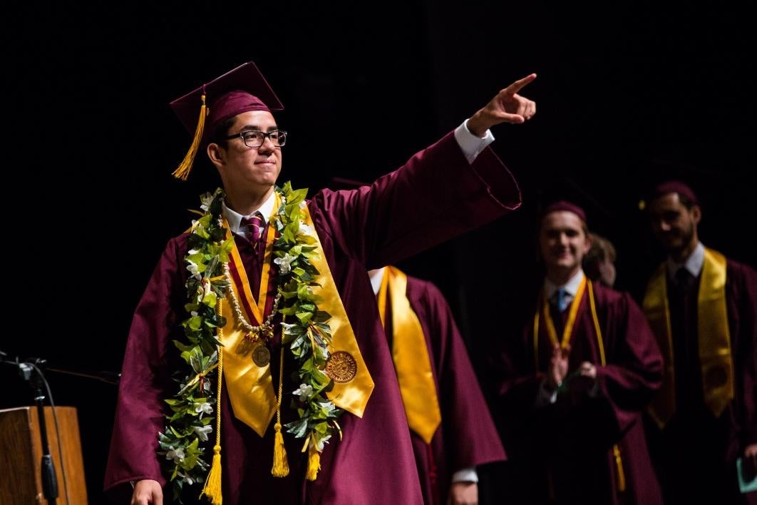 graduate crossing stage