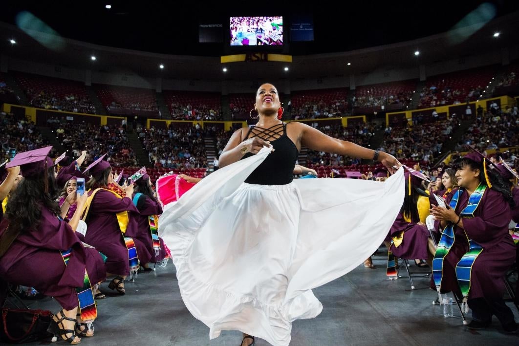 dancer at convocation