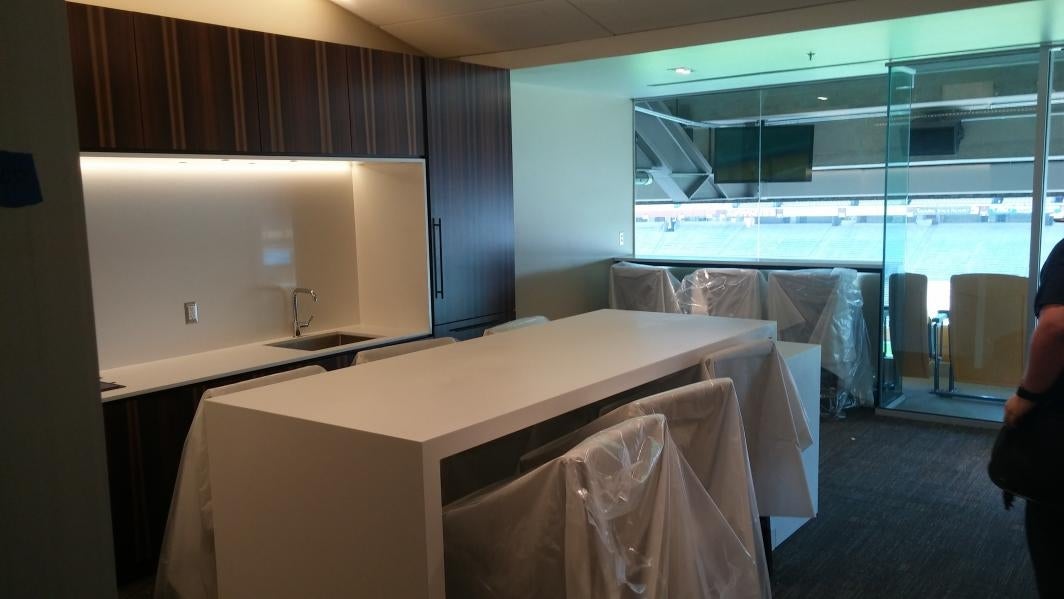 A glimpse inside the new club level at Sun Devil Stadium