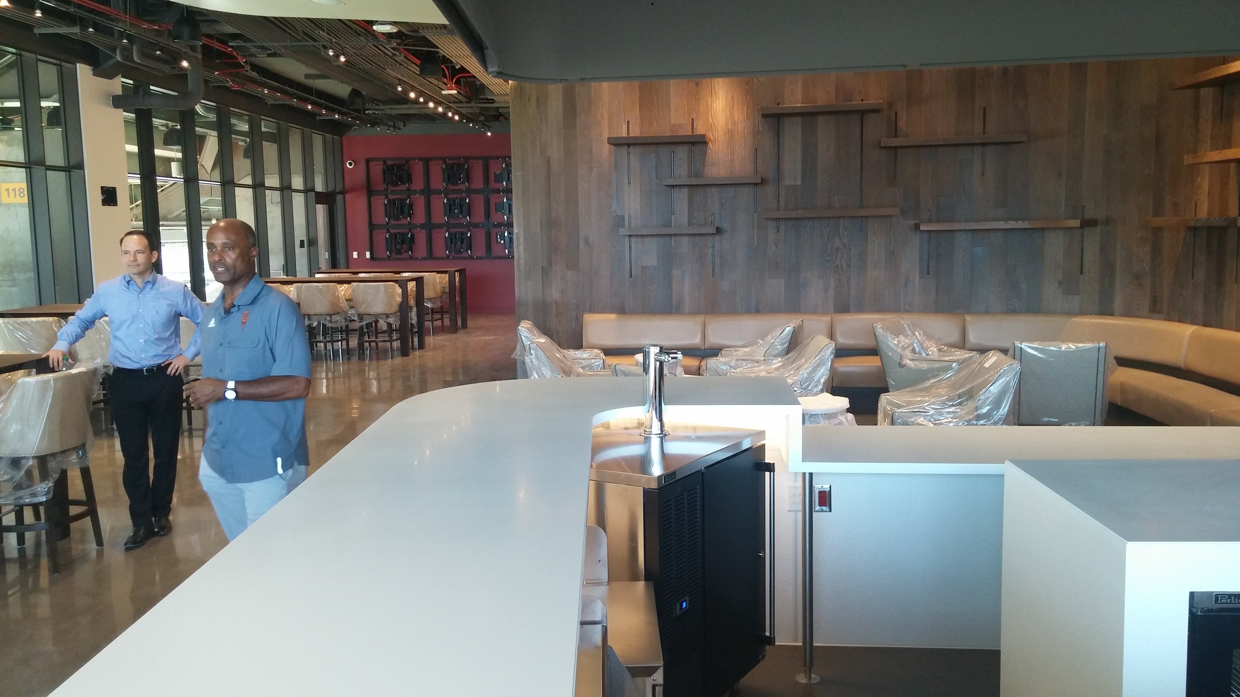 A glimpse inside the new club level at Sun Devil Stadium