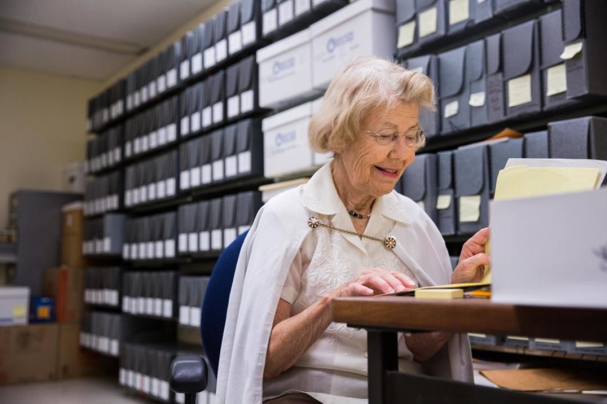 Retired head of ASU special collections Marilyn Wurzburger