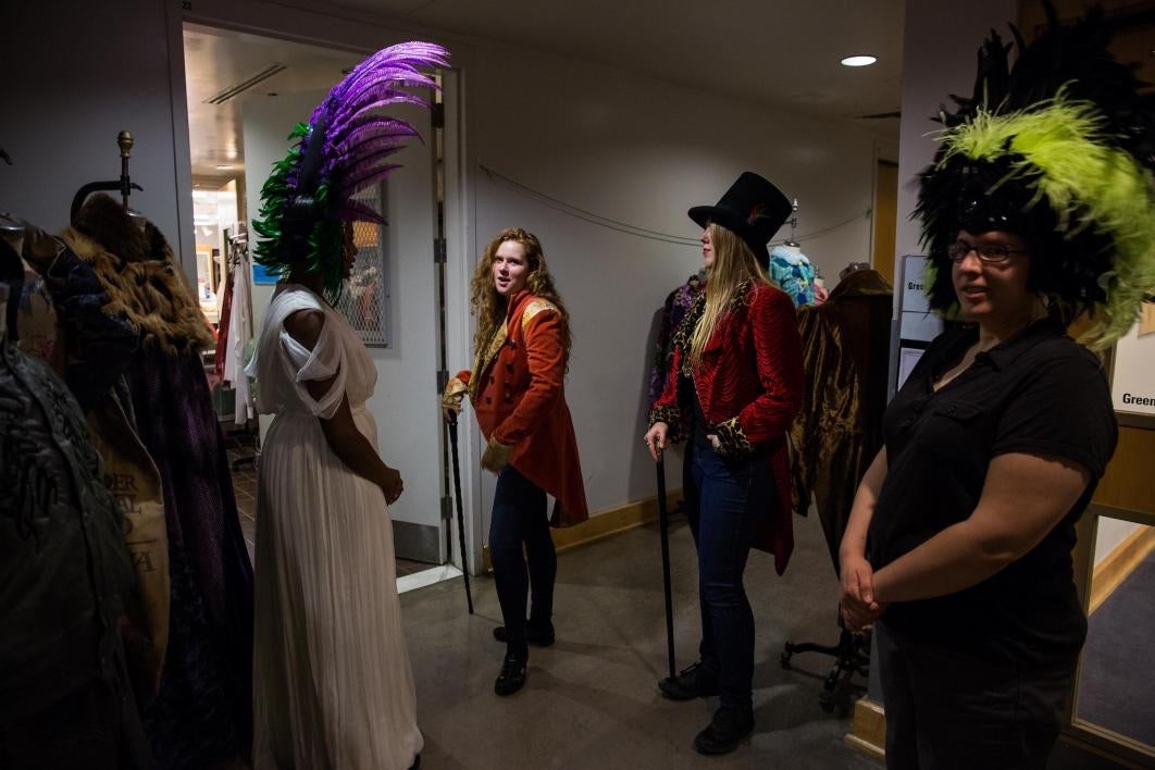 A costume workshop during Herberger Institute Day