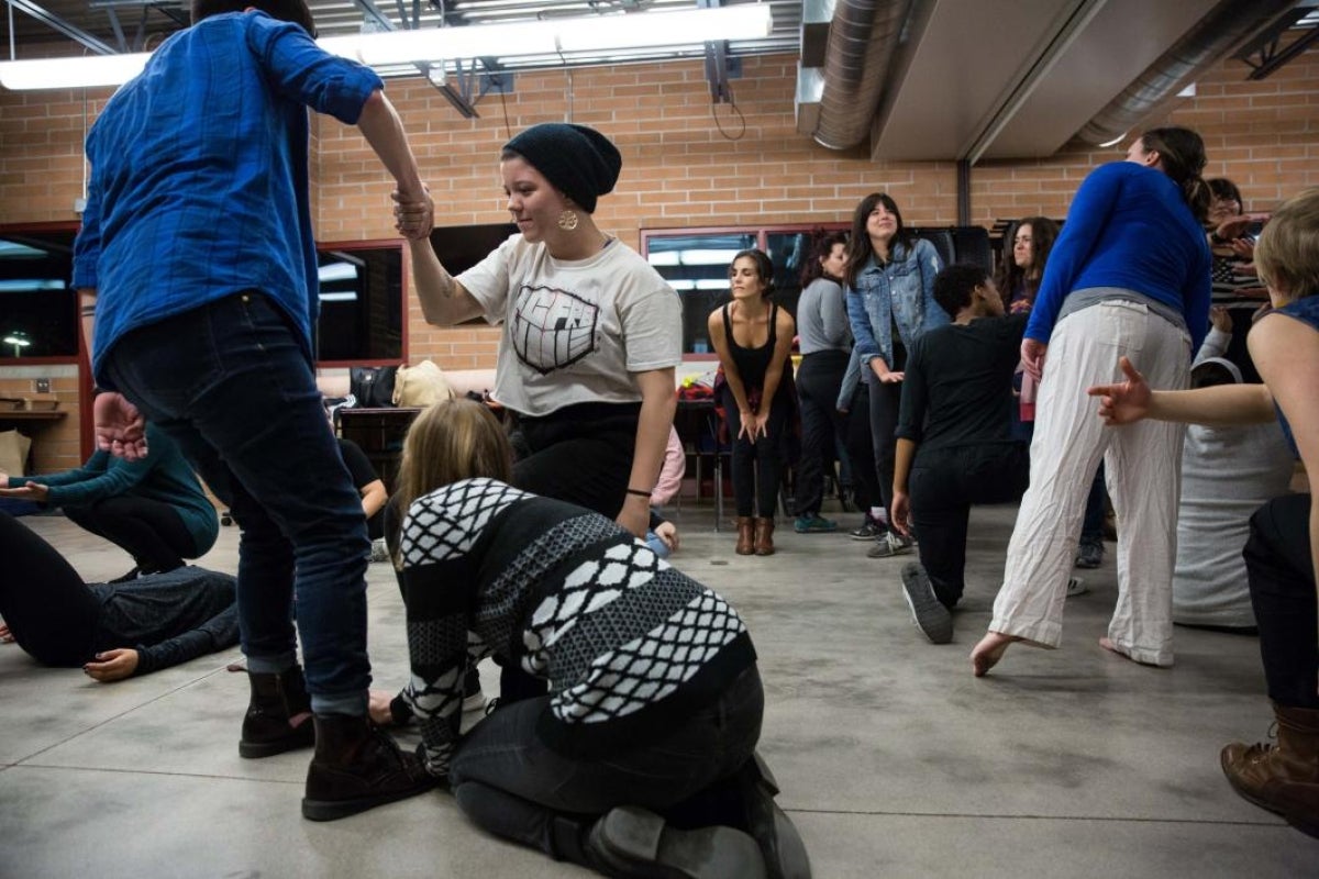 participants dance