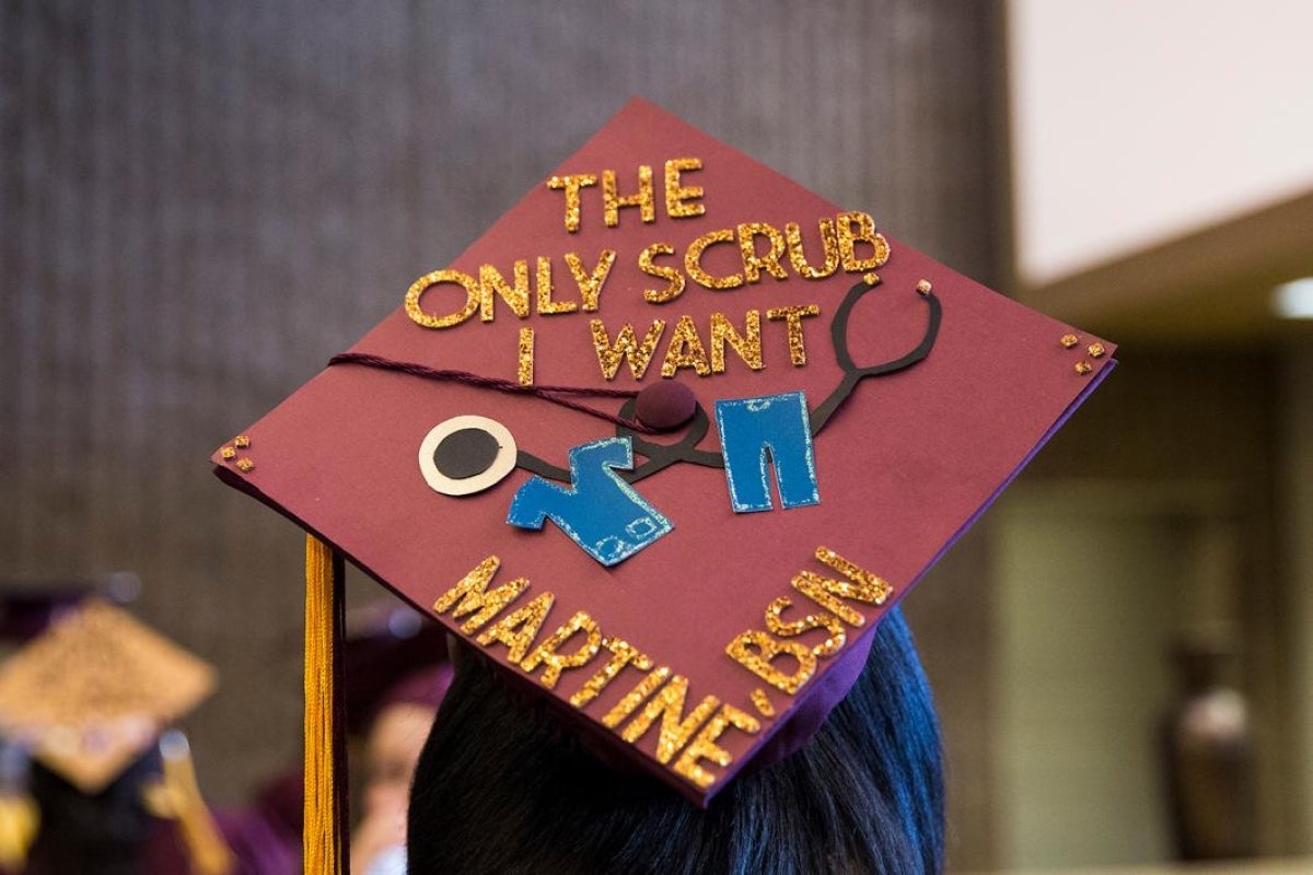 ASU commencement mortarboards