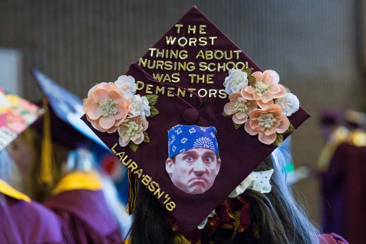 ASU commencement mortarboards