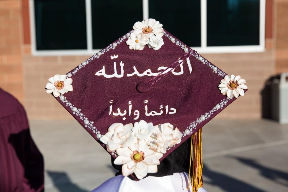 ASU commencement mortarboards