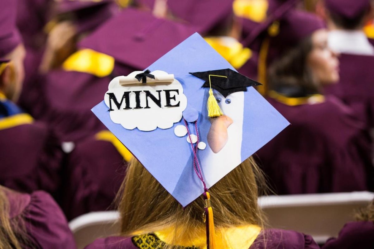 ASU commencement mortarboards