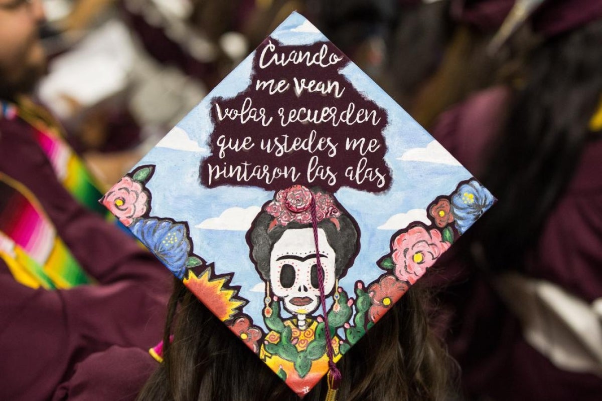 ASU commencement mortarboards