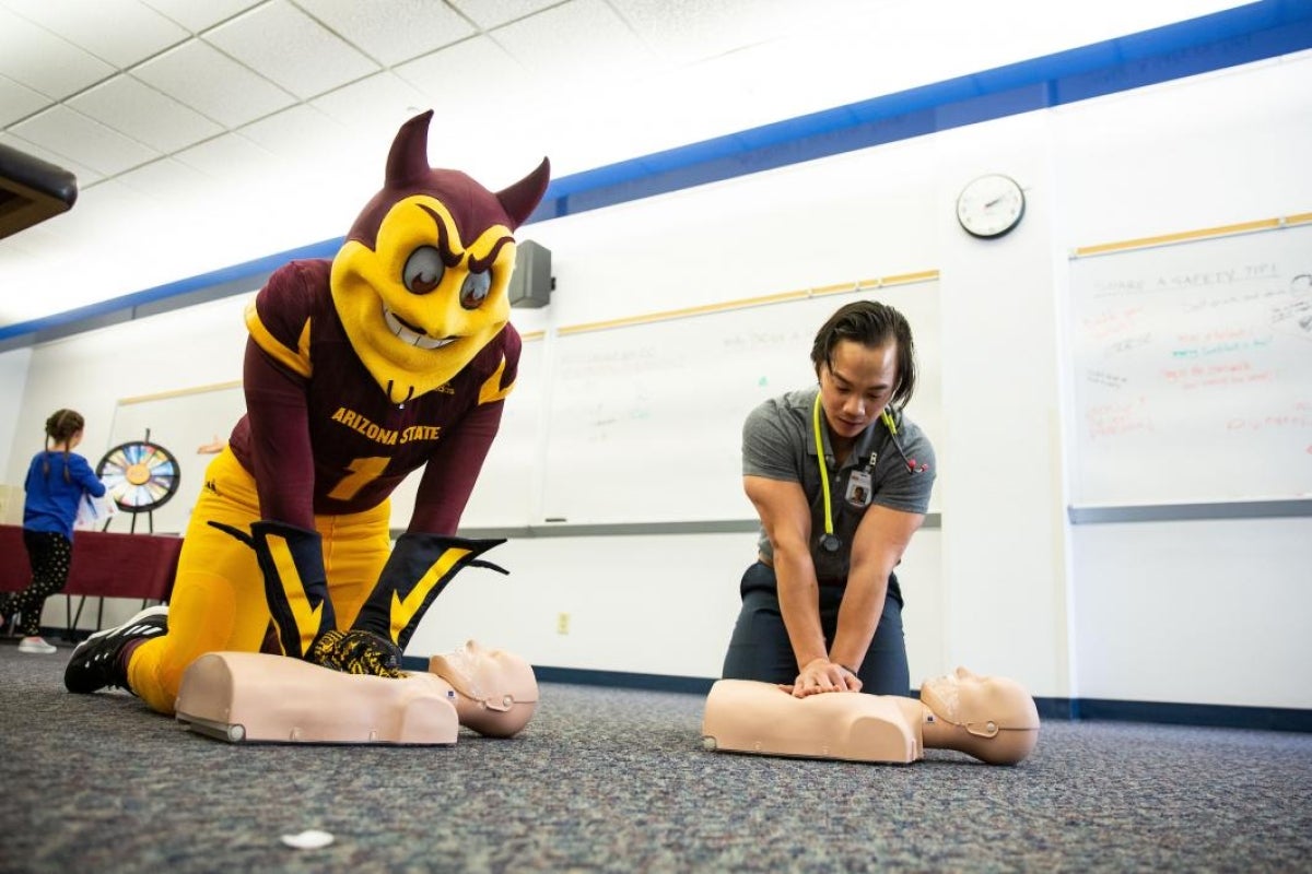 sparky doing cpr