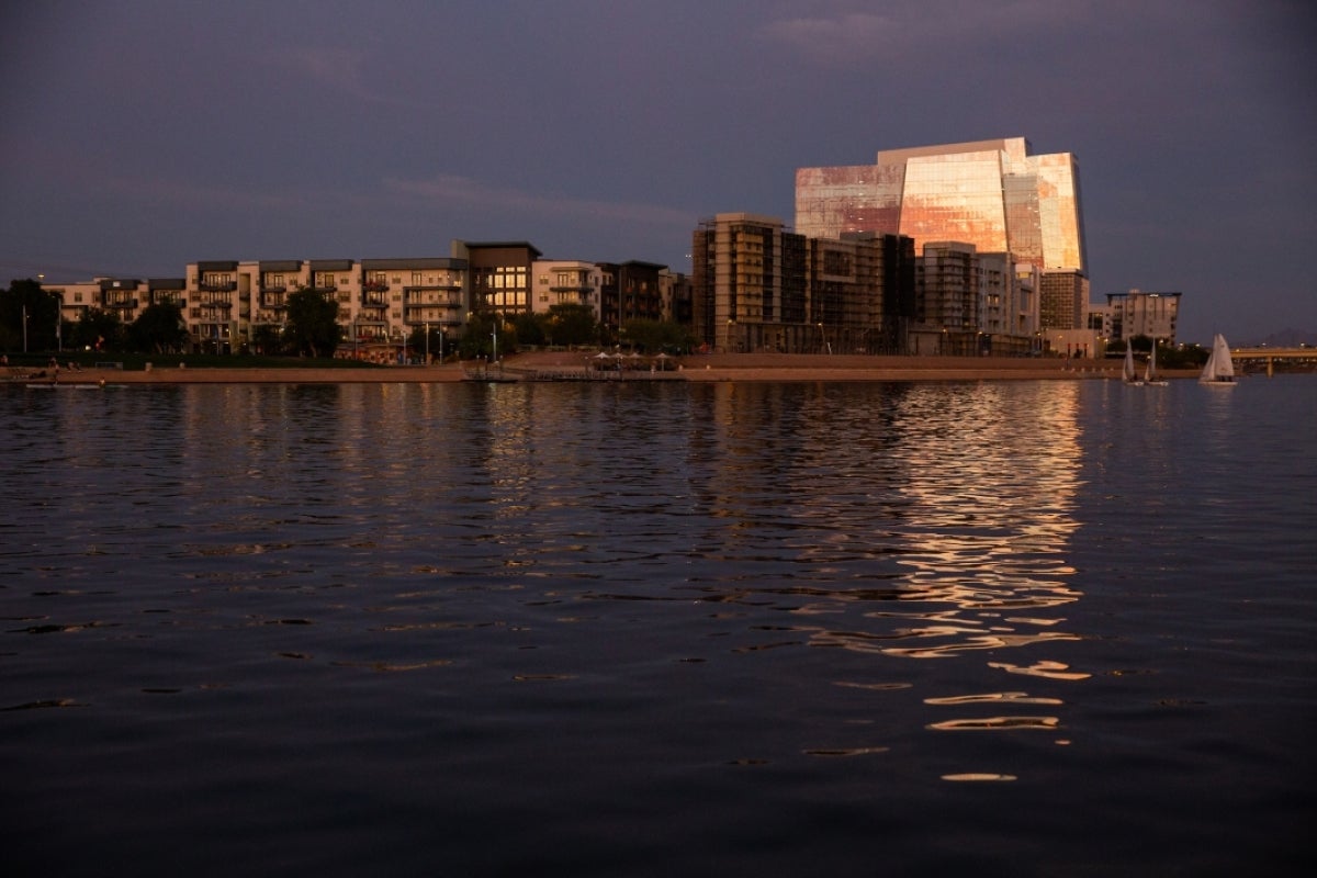 Tempe Town Lake at sunset