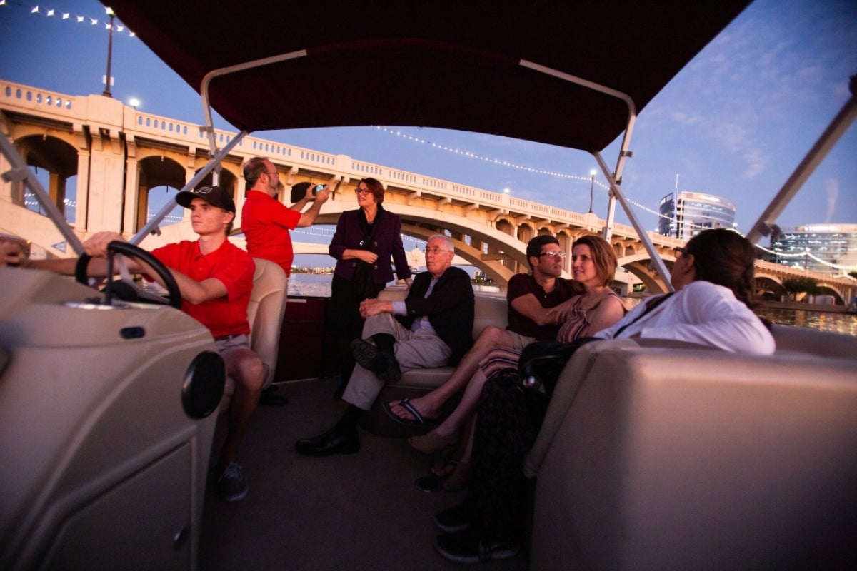 Sunset cruise on Tempe Town Lake