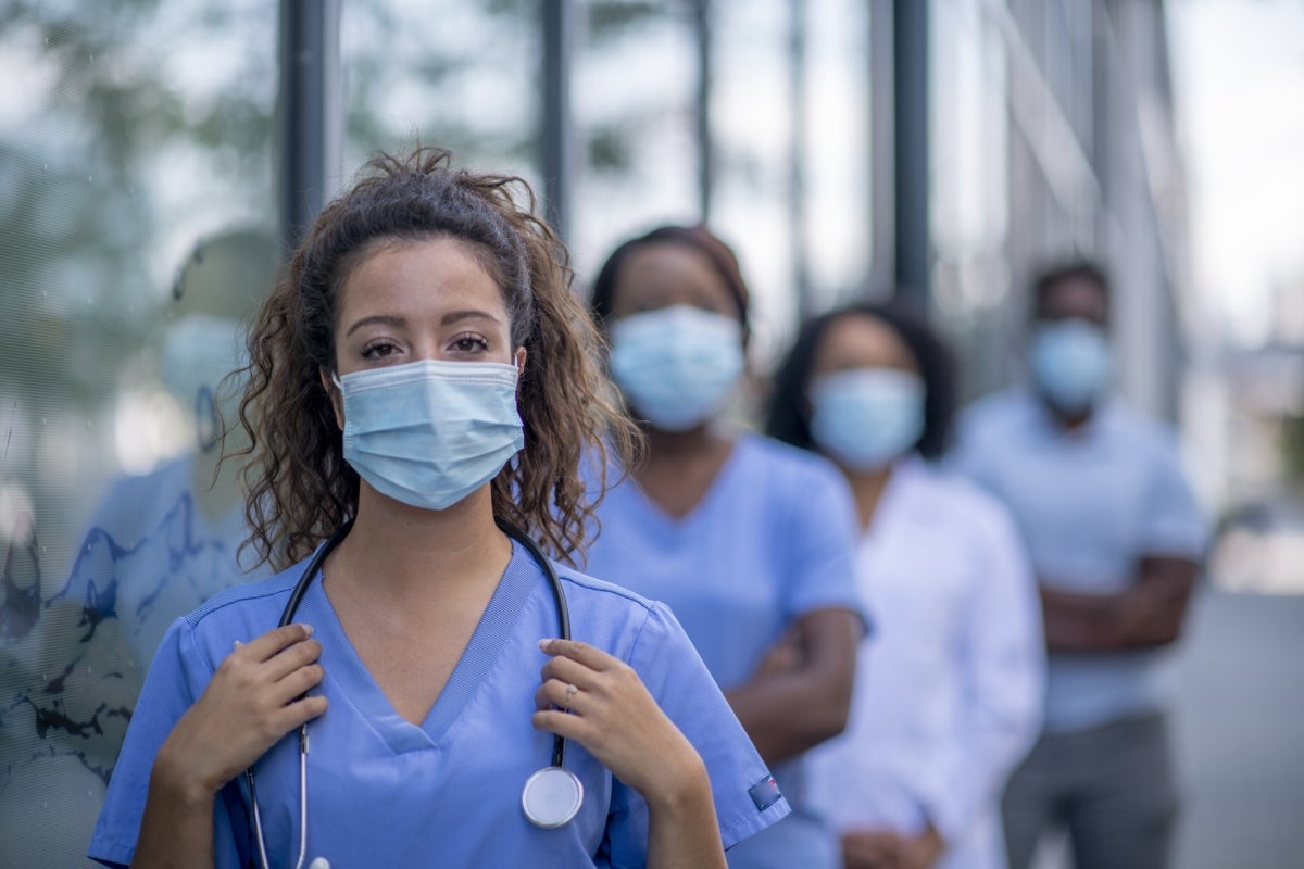 Row of nurses