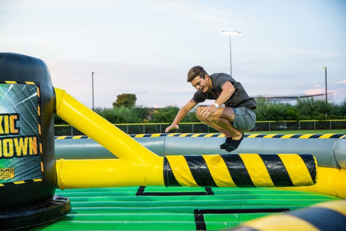 Tanner Burton on a carnival ride