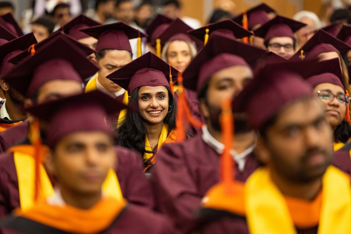 Group of graduates sitting during convocation