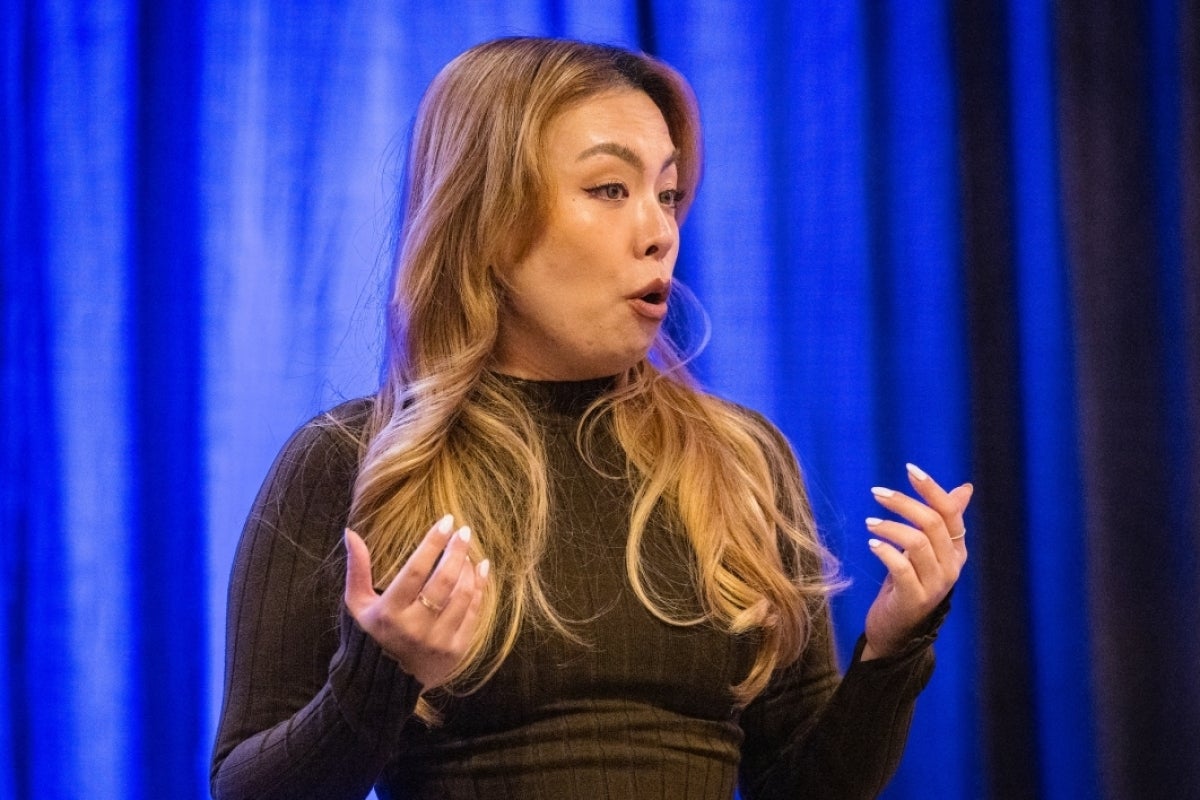 Woman performing opera song