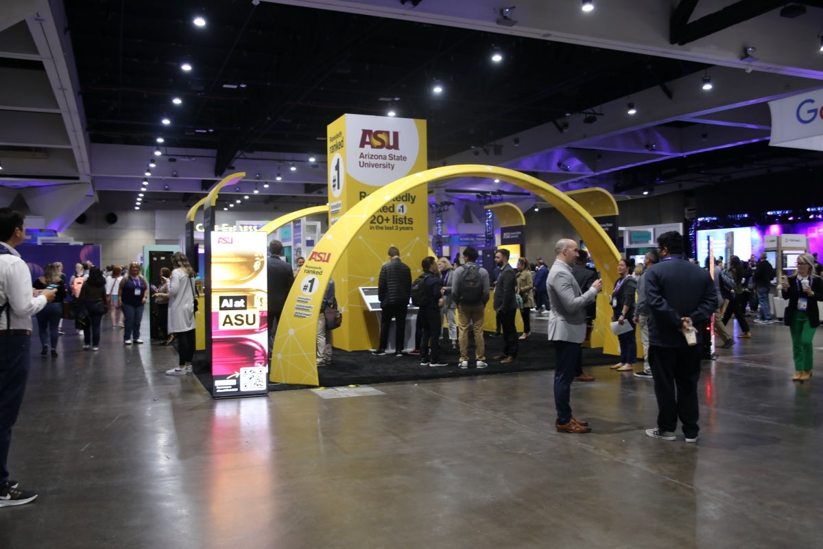 ASU display on convention floor