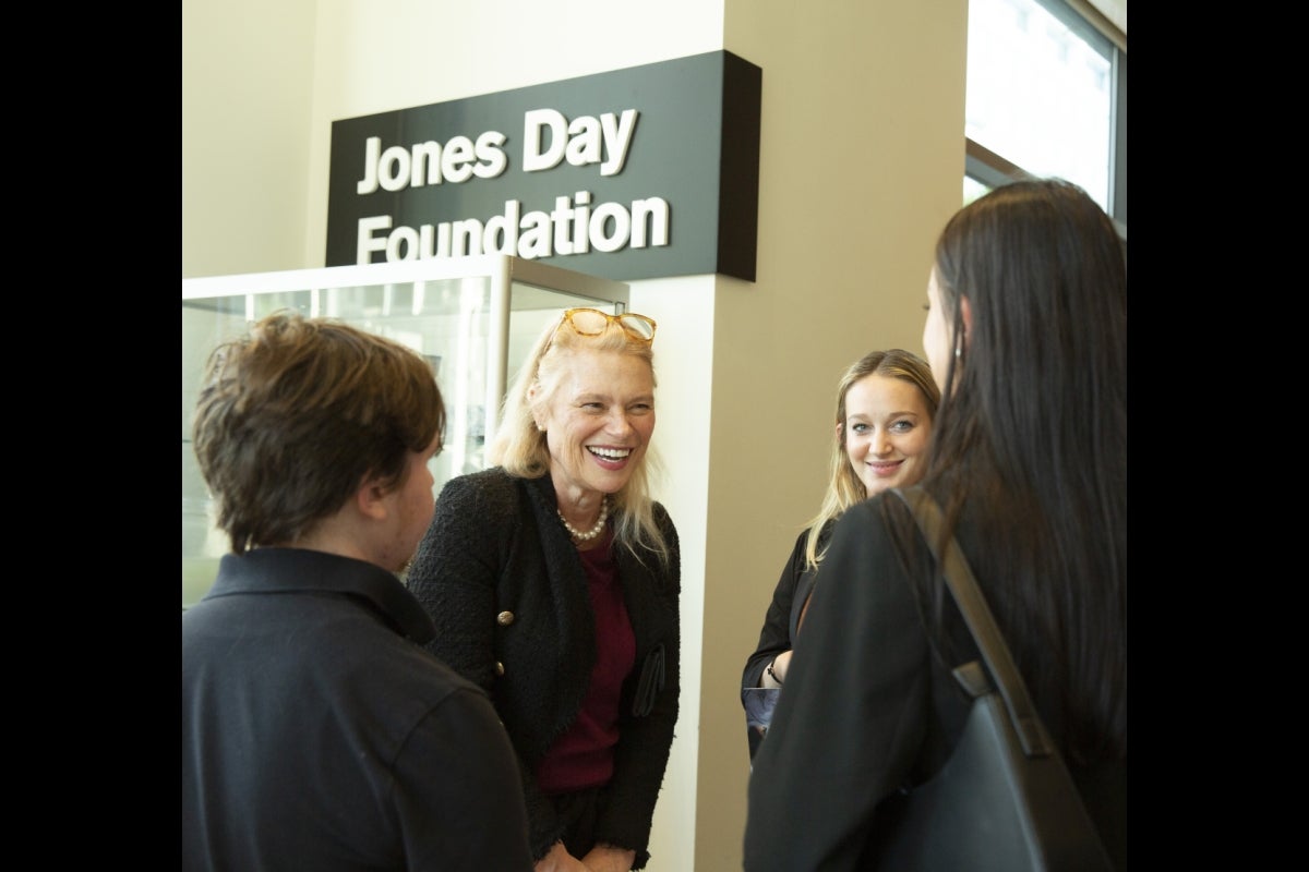 Students and ASU Washington D.C. faculty share a laugh